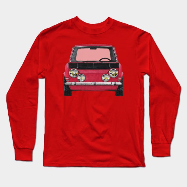 Geo3Doodles Simca Rallye Doodle Long Sleeve T-Shirt by Geo3doodles